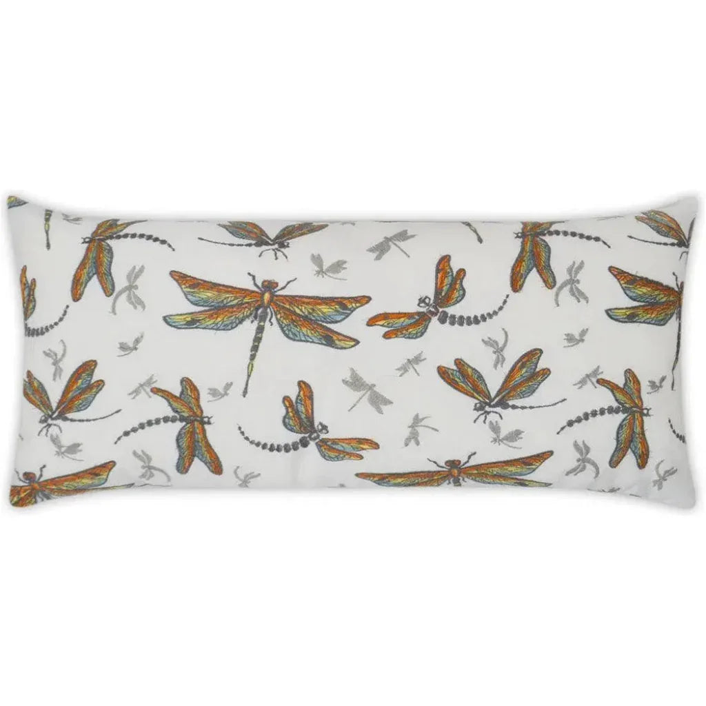 Outdoor Sun Dragons Lumbar Pillow-Outdoor Pillows-D.V. Kap-LOOMLAN