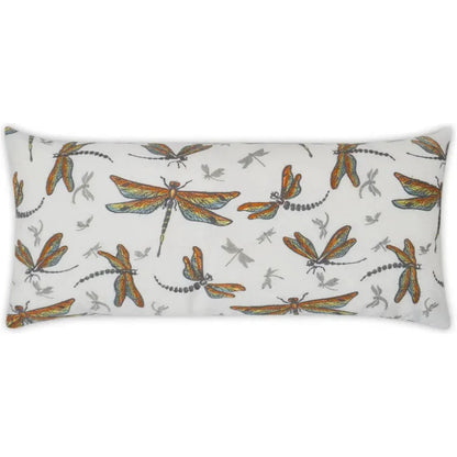 Outdoor Sun Dragons Lumbar Pillow-Outdoor Pillows-D.V. Kap-LOOMLAN