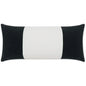 Outdoor Sundance Band Lumbar Pillow - Charcoal-Outdoor Pillows-D.V. Kap-LOOMLAN