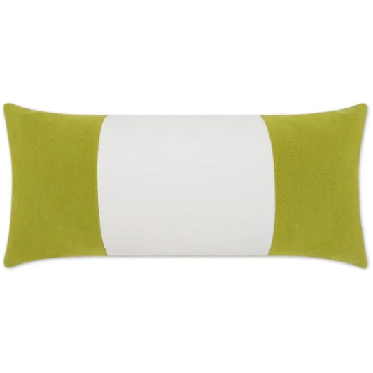 Outdoor Sundance Band Lumbar Pillow - Leaf-Outdoor Pillows-D.V. Kap-LOOMLAN