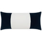 Outdoor Sundance Band Lumbar Pillow - Navy-Outdoor Pillows-D.V. Kap-LOOMLAN