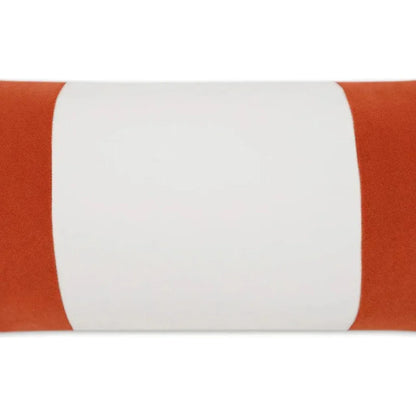 Outdoor Sundance Band Lumbar Pillow - Orange-Outdoor Pillows-D.V. Kap-LOOMLAN