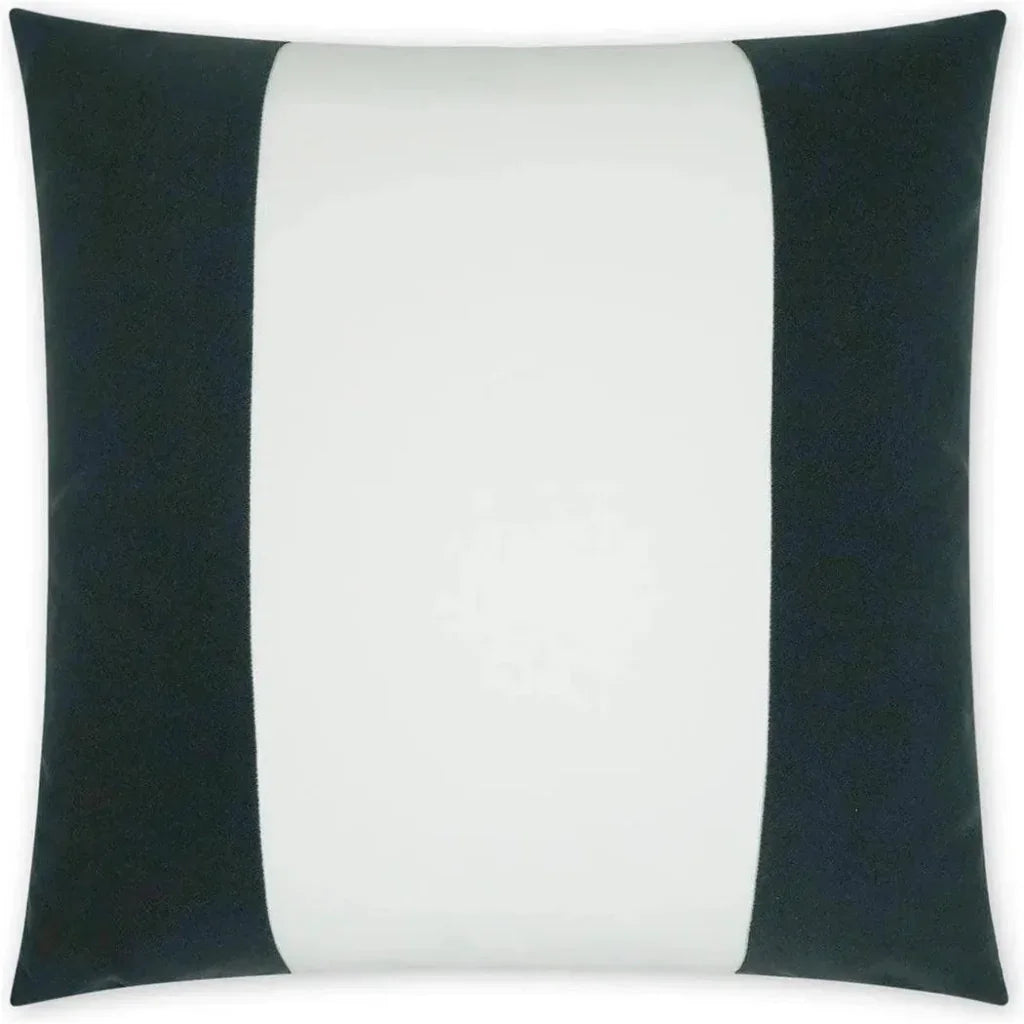 Outdoor Sundance Band Pillow - Charcoal-Outdoor Pillows-D.V. Kap-LOOMLAN