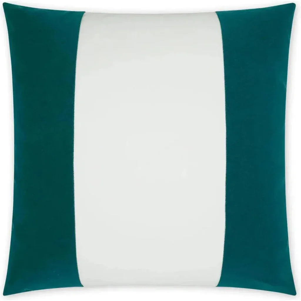 Outdoor Sundance Band Pillow - Peacock-Outdoor Pillows-D.V. Kap-LOOMLAN