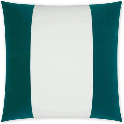 Outdoor Sundance Band Pillow - Peacock-Outdoor Pillows-D.V. Kap-LOOMLAN