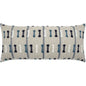 Outdoor Tassel Stripe Lumbar Pillow - Blue-Outdoor Pillows-D.V. Kap-LOOMLAN