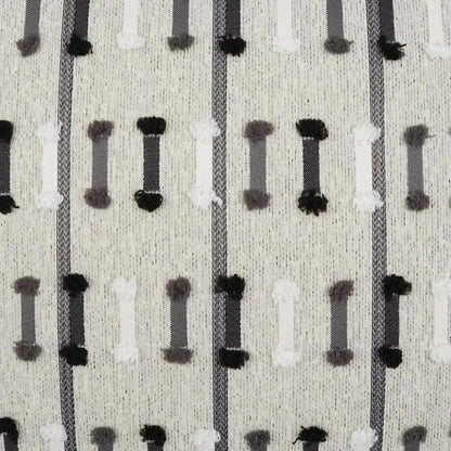 Outdoor Tassel Stripe Pillow - Grey-Outdoor Pillows-D.V. Kap-LOOMLAN