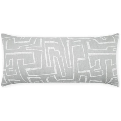 Outdoor Theon Lumbar Pillow - Grey-Outdoor Pillows-D.V. Kap-LOOMLAN