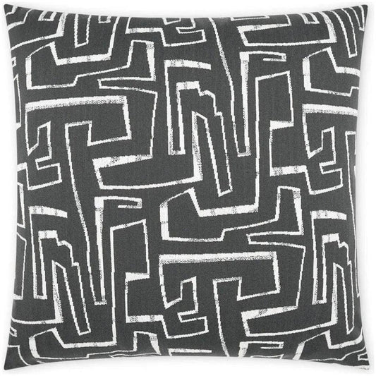 Outdoor Theon Pillow - Onyx-Outdoor Pillows-D.V. Kap-LOOMLAN