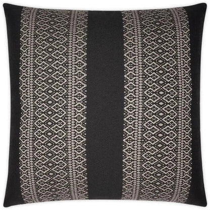 Outdoor Upton Pillow - Black-Outdoor Pillows-D.V. Kap-LOOMLAN