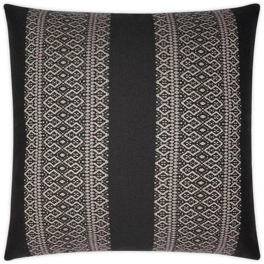 Outdoor Upton Pillow - Black-Outdoor Pillows-D.V. Kap-LOOMLAN