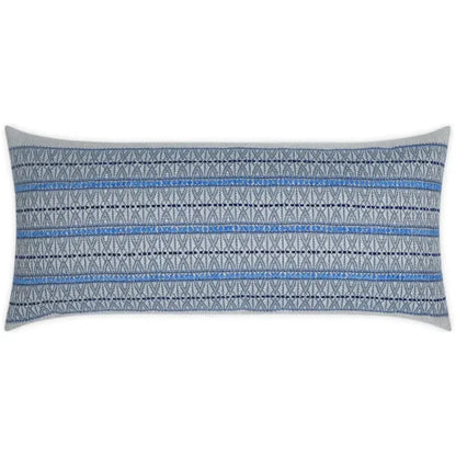 Outdoor Vevi Lumbar Pillow - Sky-Outdoor Pillows-D.V. Kap-LOOMLAN