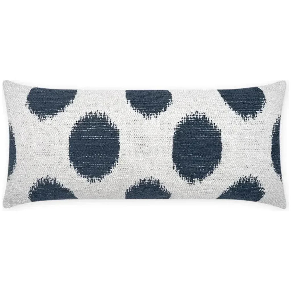 Outdoor Vianella Lumbar Pillow - Indigo-Outdoor Pillows-D.V. Kap-LOOMLAN