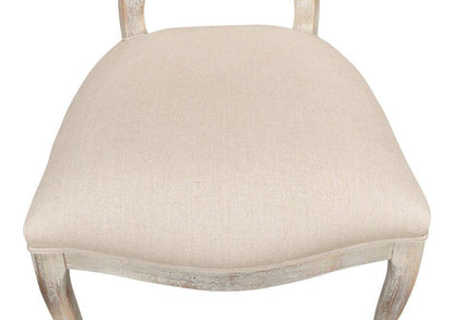 Oval Cane Back Armless Side Chair 2PC - LOOMLAN - Sarreid - Accent Chairs