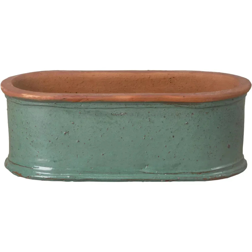Oval Window Box Ceramic Planter - LOOMLAN - Emissary - Planters