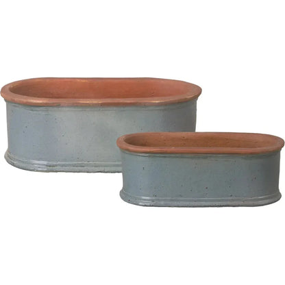 Oval Window Box Ceramic Planter - LOOMLAN - Emissary - Planters