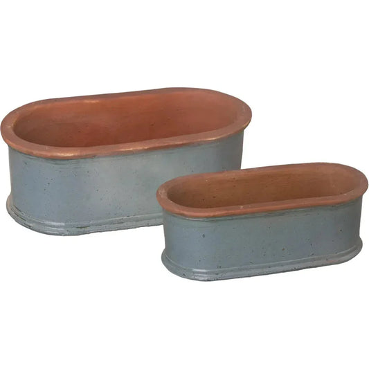 Oval Window Box Ceramic Planter - LOOMLAN - Emissary - Planters