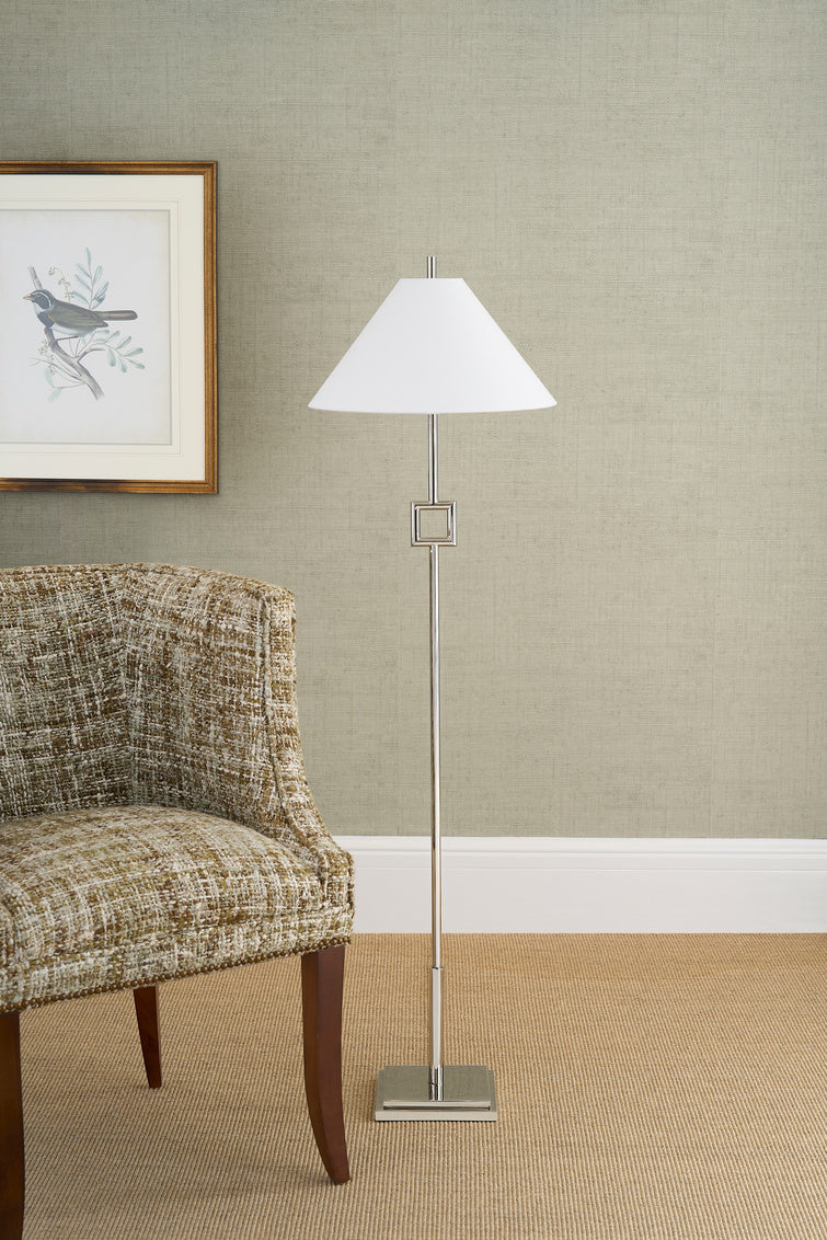 Overhill Sleek Metal Floor Lamp-Floor Lamps-Chelsea House-LOOMLAN