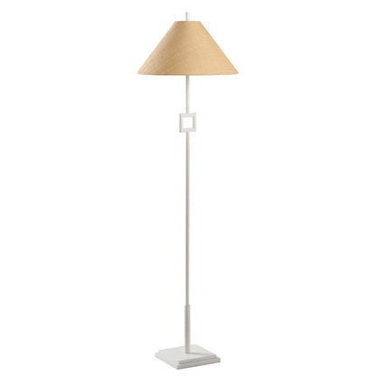 Overhill Sleek Metal Floor Lamp-Floor Lamps-Chelsea House-White-LOOMLAN