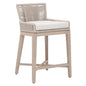 Overlay Olefin Fabric Outdoor Counter Stool-Outdoor Counter Stools-Essentials For Living-LOOMLAN