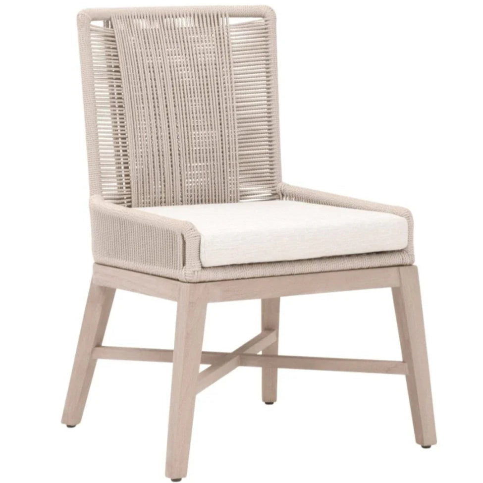 Overlay Olefin Fabric Outdoor Dining Chair (Set of 2)-Outdoor Dining Chairs-Essentials For Living-LOOMLAN