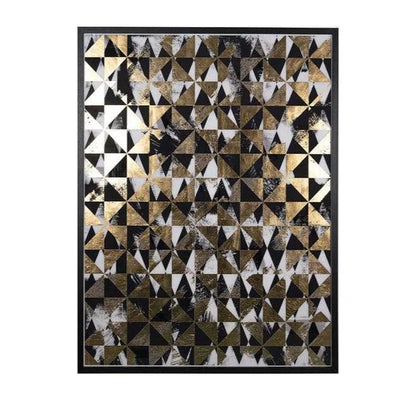 Overprint 2PC Luxe Art Gold Leaf Accents-Metal Wall Art-SUNPAN-LOOMLAN