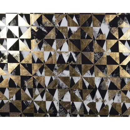 Overprint 2PC Luxe Art Gold Leaf Accents-Metal Wall Art-SUNPAN-LOOMLAN