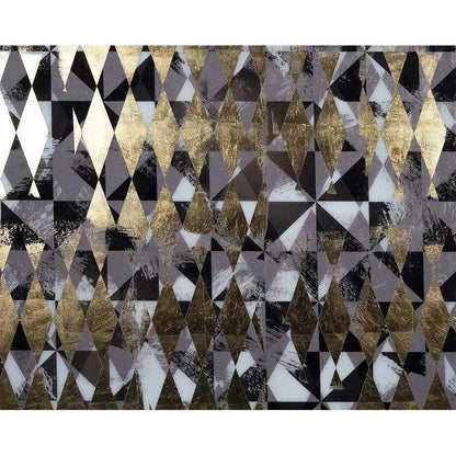 Overprint 2PC Luxe Art Gold Leaf Accents-Metal Wall Art-SUNPAN-LOOMLAN