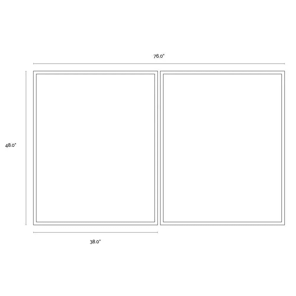 Overprint 2PC Luxe Art Gold Leaf Accents-Metal Wall Art-SUNPAN-LOOMLAN