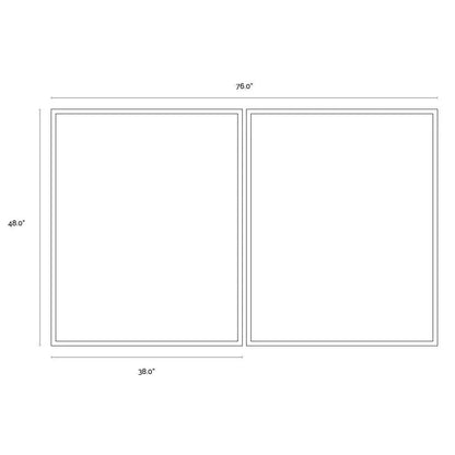 Overprint 2PC Luxe Art Gold Leaf Accents-Metal Wall Art-SUNPAN-LOOMLAN