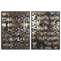 Overprint 2PC Luxe Art Gold Leaf Accents-Metal Wall Art-SUNPAN-LOOMLAN