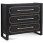 Oversized Black & Gold Modern Accent Cabinet - LOOMLAN - Bassett Mirror - Accent Cabinets