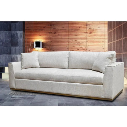Oversized Sofa Off White Linen Reversible Cushions - LOOMLAN - LH Imports - Sofas & Loveseats