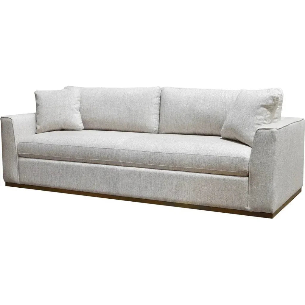 Oversized Sofa Off White Linen Reversible Cushions - LOOMLAN - LH Imports - Sofas & Loveseats