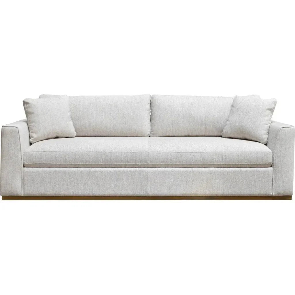 Oversized Sofa Off White Linen Reversible Cushions - LOOMLAN - LH Imports - Sofas & Loveseats