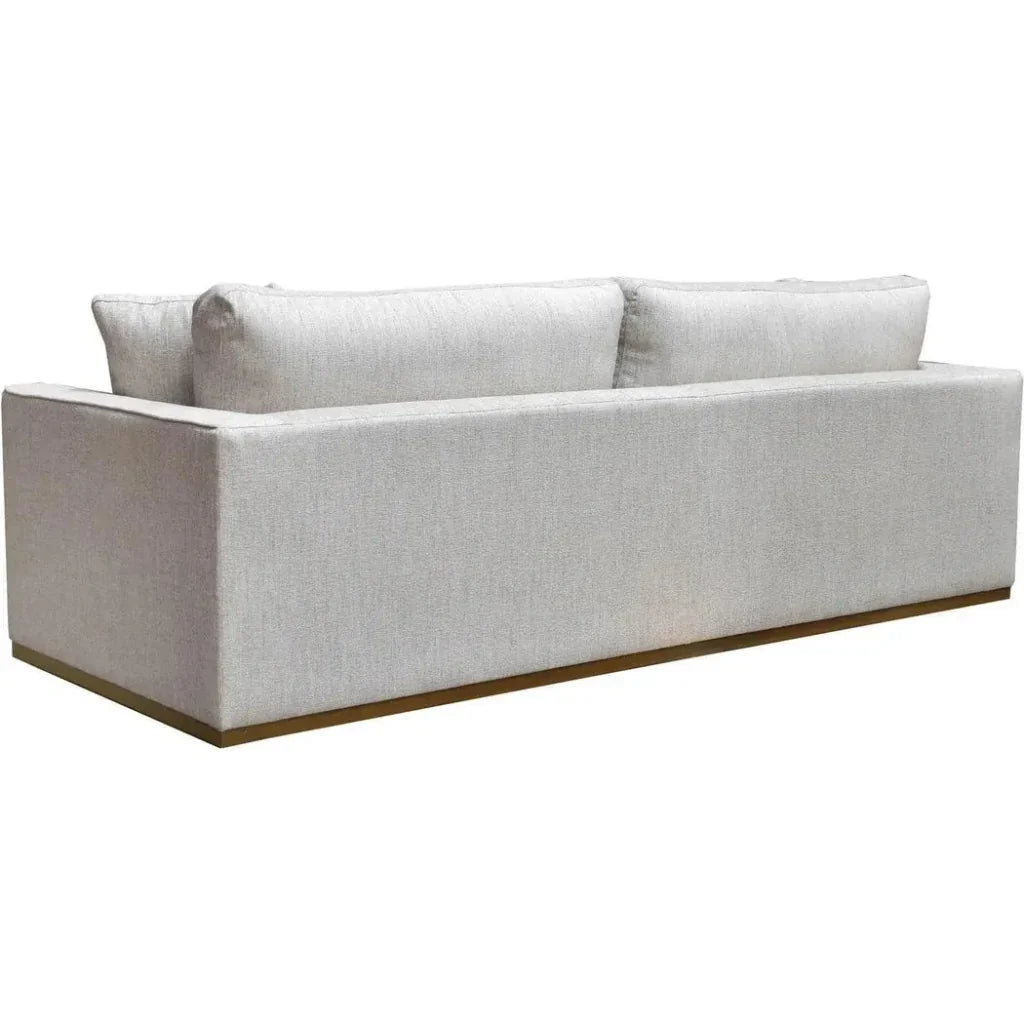 Oversized Sofa Off White Linen Reversible Cushions - LOOMLAN - LH Imports - Sofas & Loveseats