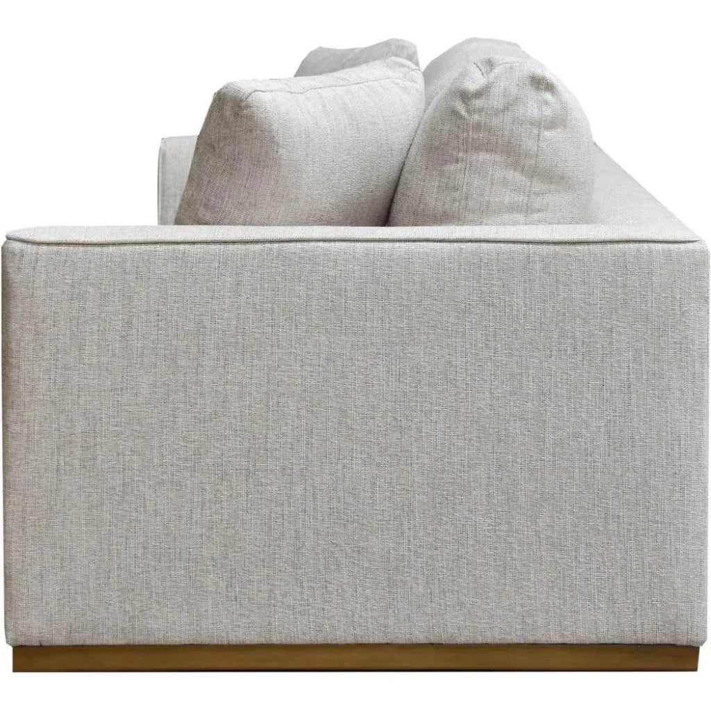 Oversized Sofa Off White Linen Reversible Cushions - LOOMLAN - LH Imports - Sofas & Loveseats