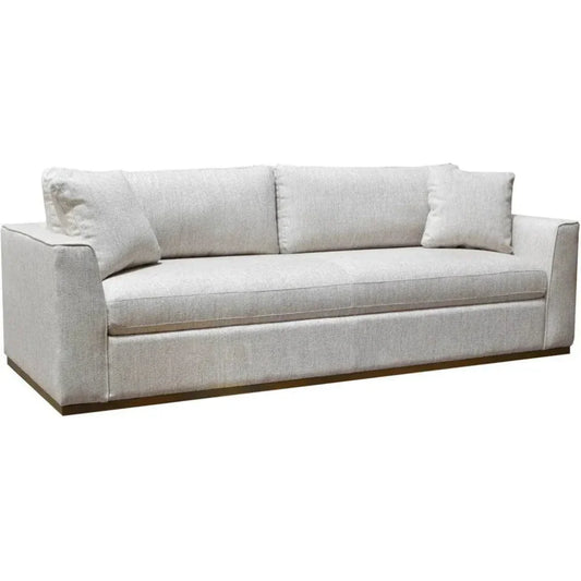 Oversized Sofa Off White Linen Reversible Cushions - LOOMLAN - LH Imports - Sofas & Loveseats