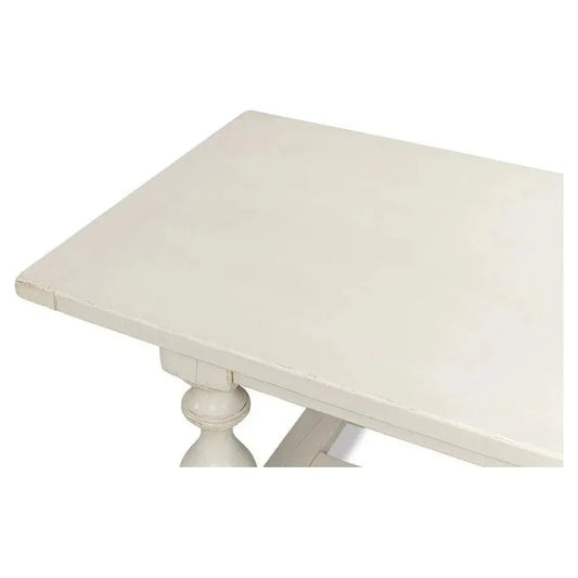 Owen Antique White Dining Table Seats 8 Reclaimed Wood-Dining Tables-Sarreid-LOOMLAN
