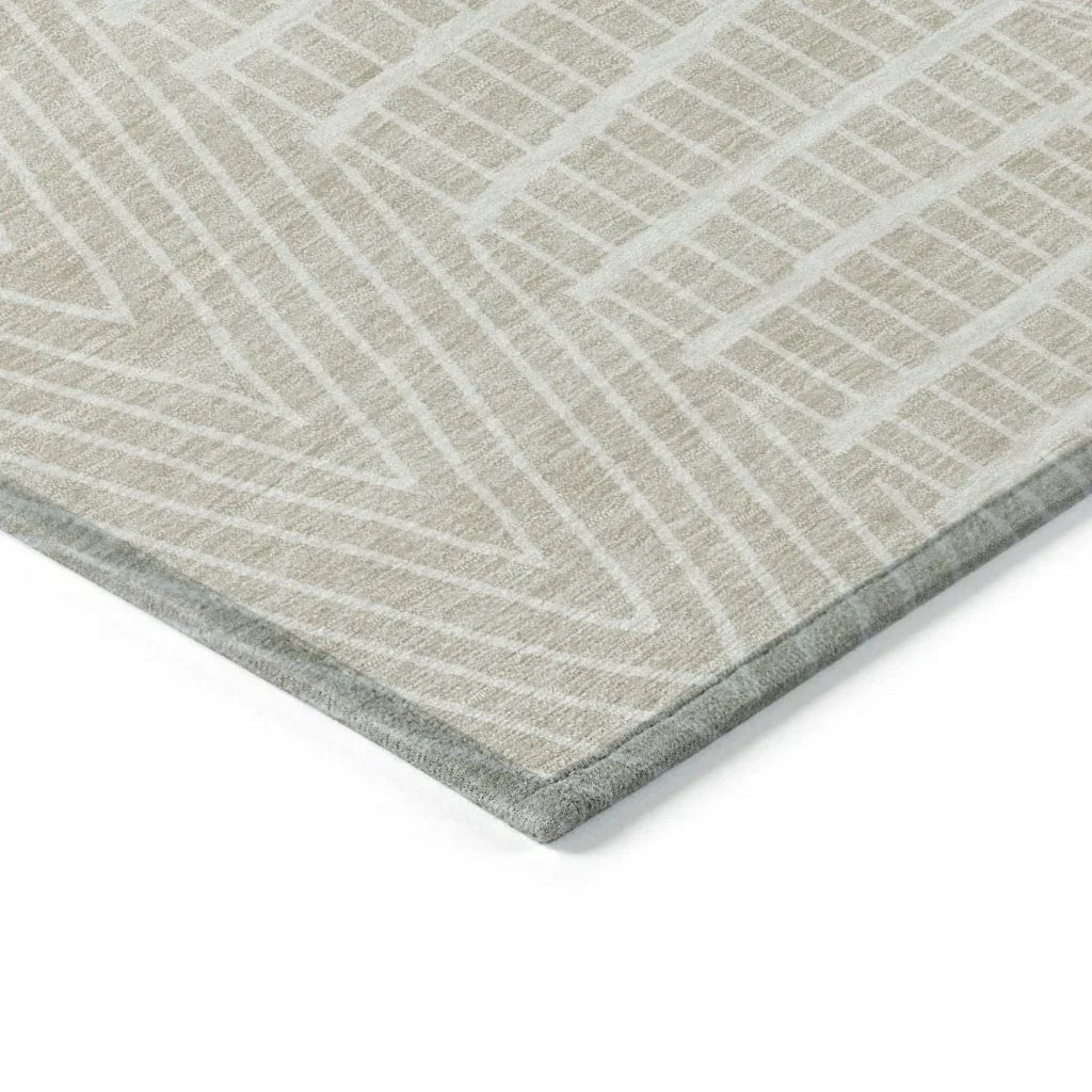 Owen Beige Washable Indoor-Outdoor Rug-Outdoor Rugs-LOOMLAN Rugs-LOOMLAN