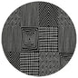 Owen Black Washable Indoor-Outdoor Rug-Outdoor Rugs-LOOMLAN Rugs-8' x 8'-LOOMLAN