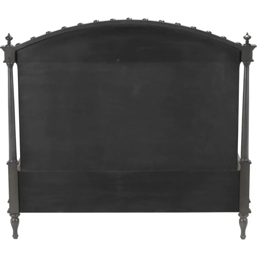 Owen Black Wooden Bed Frame - LOOMLAN - Noir - Beds