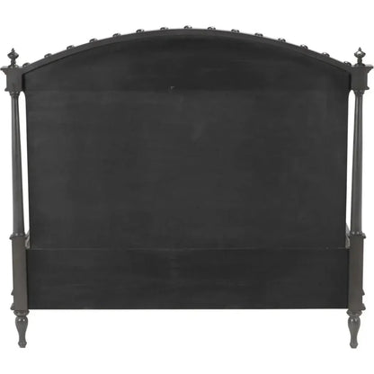 Owen Black Wooden Bed Frame - LOOMLAN - Noir - Beds