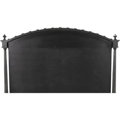 Owen Black Wooden Bed Frame - LOOMLAN - Noir - Beds