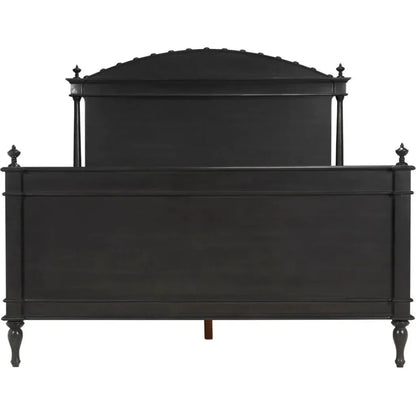 Owen Black Wooden Bed Frame - LOOMLAN - Noir - Beds