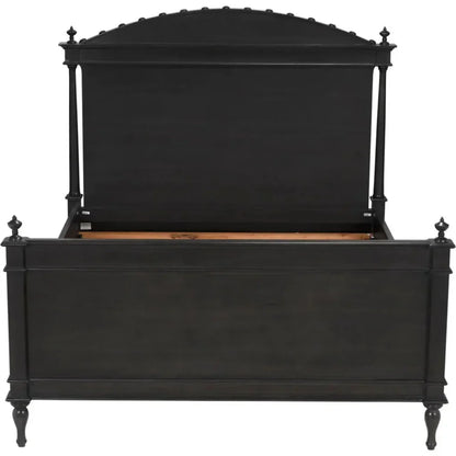 Owen Black Wooden Bed Frame - LOOMLAN - Noir - Beds