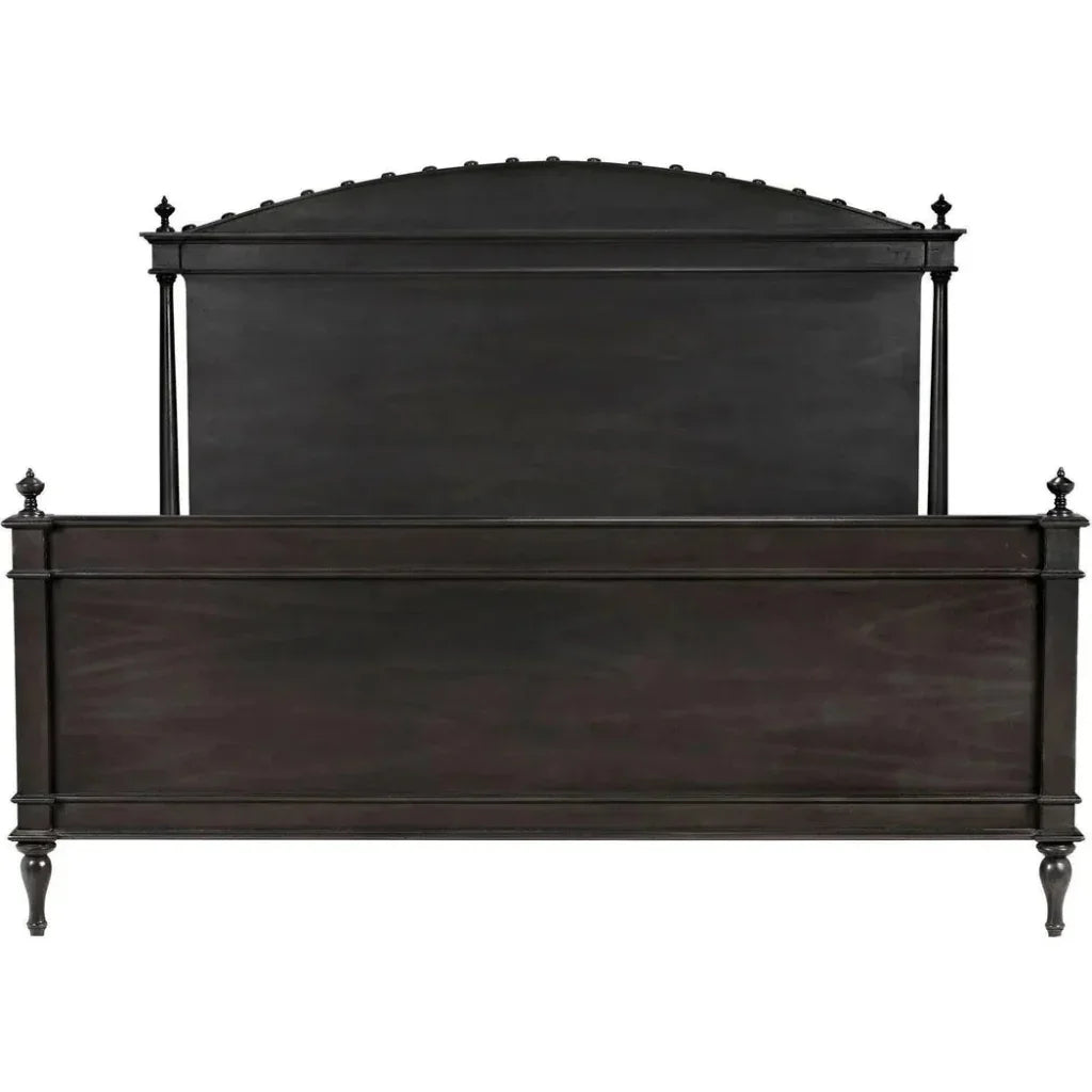 Owen Black Wooden Bed Frame - LOOMLAN - Noir - Beds