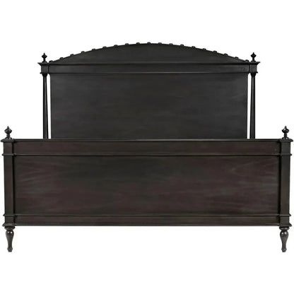 Owen Black Wooden Bed Frame - LOOMLAN - Noir - Beds
