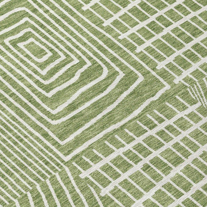Owen Green Washable Indoor-Outdoor Rug-Outdoor Rugs-LOOMLAN Rugs-LOOMLAN