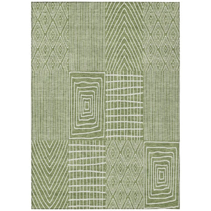 Owen Green Washable Indoor-Outdoor Rug-Outdoor Rugs-LOOMLAN Rugs-2'6" x 3'10"-LOOMLAN